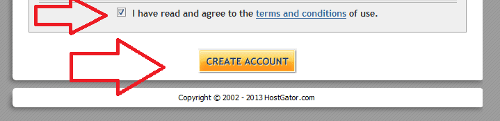 create account hostgator webhosting